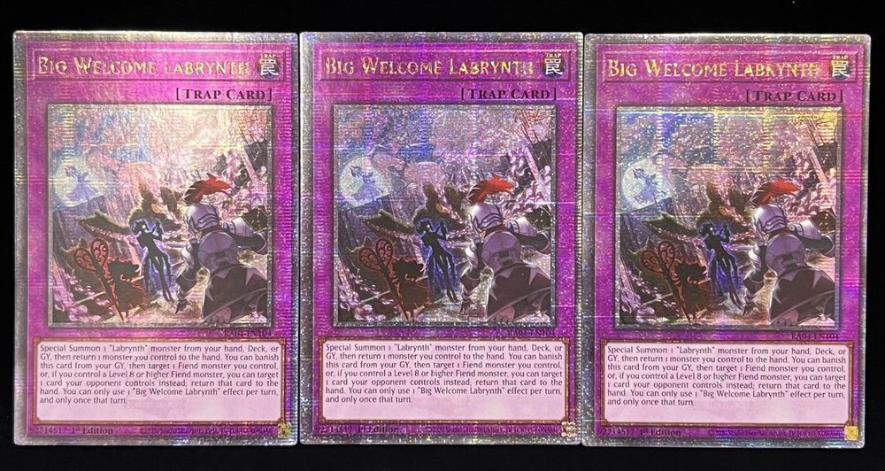 遊戯王 ビッグウェルカムラビュリンス 英語版 EU 1st プリシク