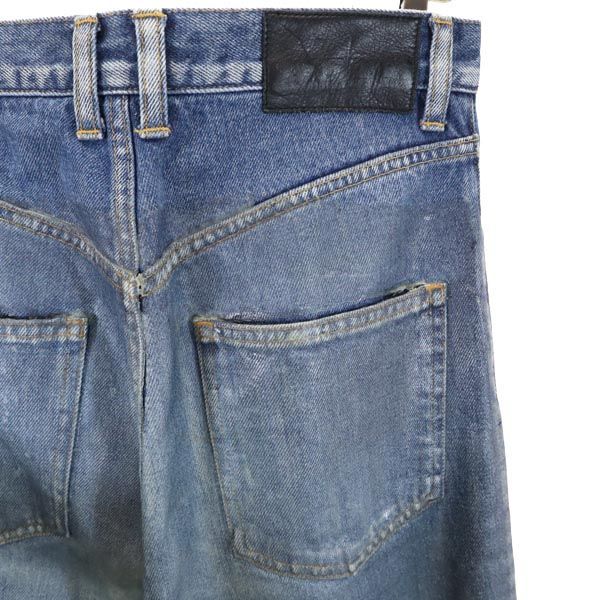 ジョンローレンスサリバン 日本製 コーティング加工 ストレートデニムパンツ 44 JOHN LAWRENCE SULLIVAN ジーパン メンズ ジョンローレンスサリバン 日本製 コーティング加工 ストレートデニム