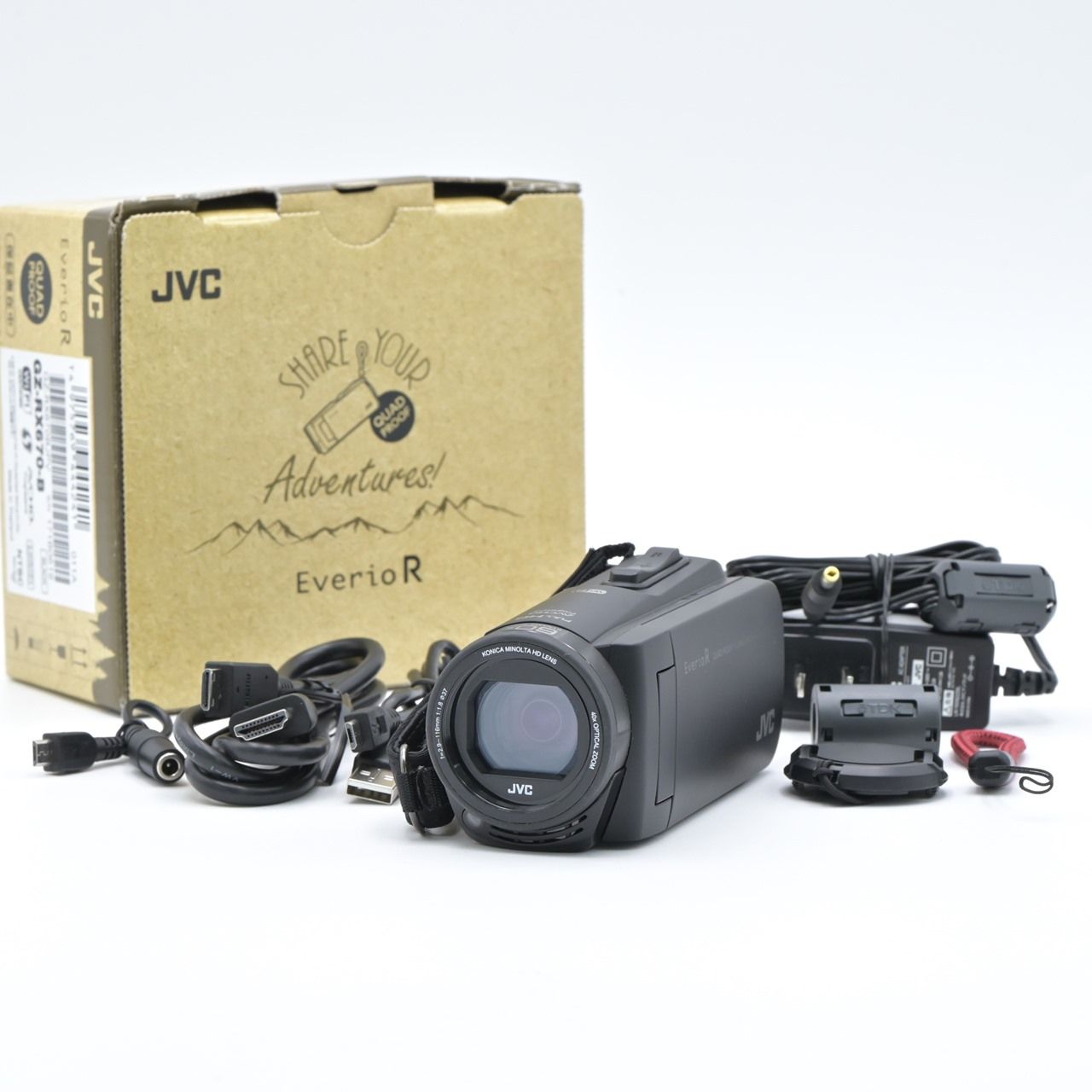 JVC ジェーブイシー Everio R GZ-RX670-B マットブラック 防水 JVC ジェーブイシー Everio R GZ-RX670-B マットブラック 防水