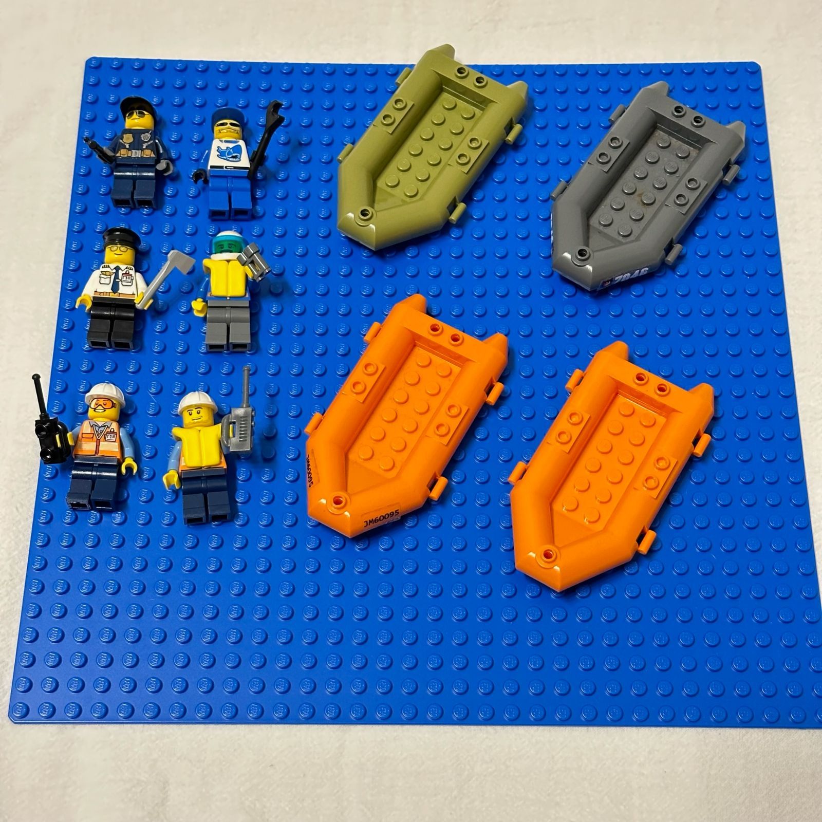LEGO レゴ 乗り物系 中古 パーツ ボート ゴムボート 4台
