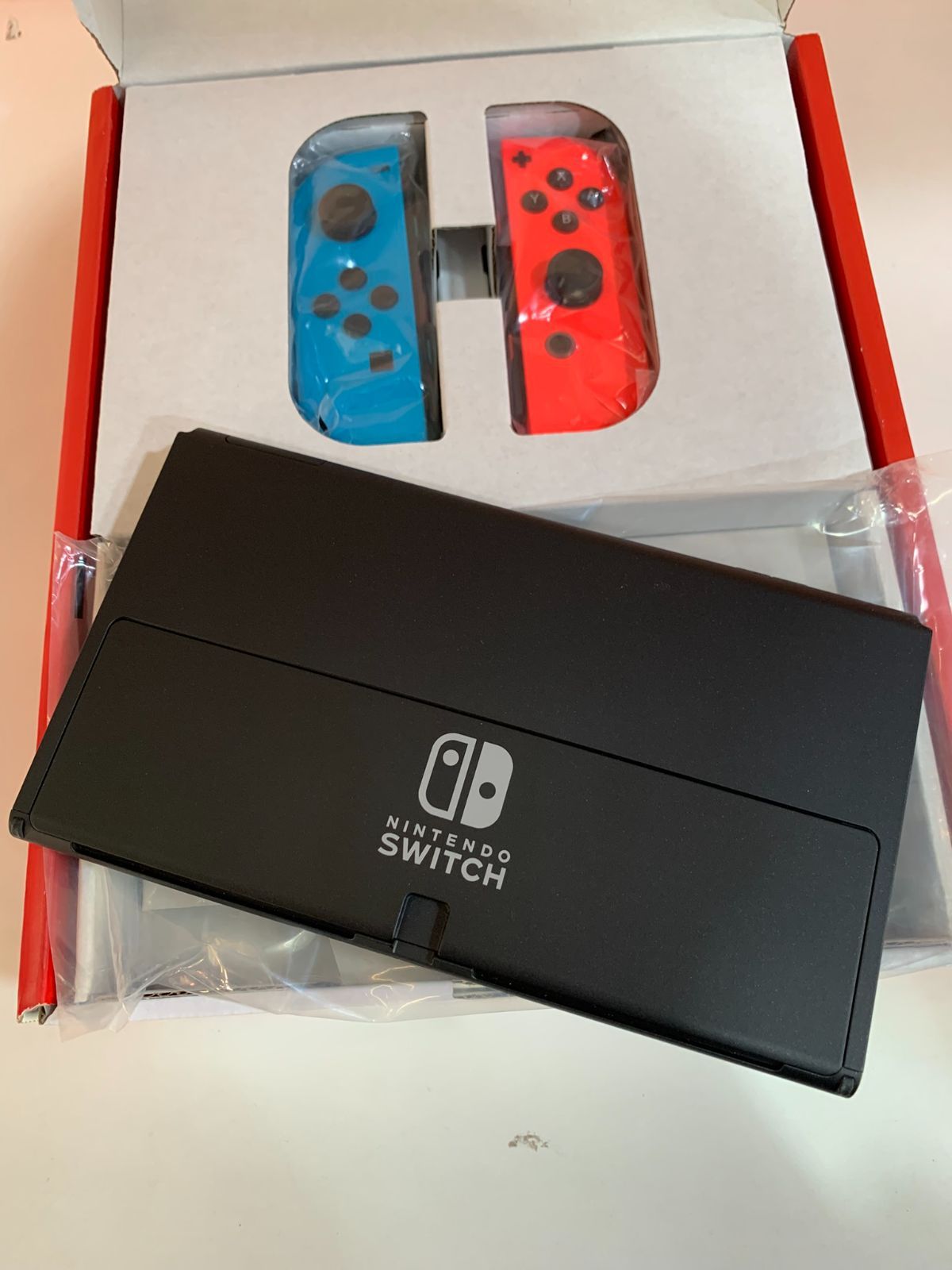 Nintendo Switch - 新型任天堂 Switch有機ELネオンブルー/ネオンレッド　フィルム付き Nintendo Switch ネオンブルー・ネオンレッド 任天堂 ゲーム機