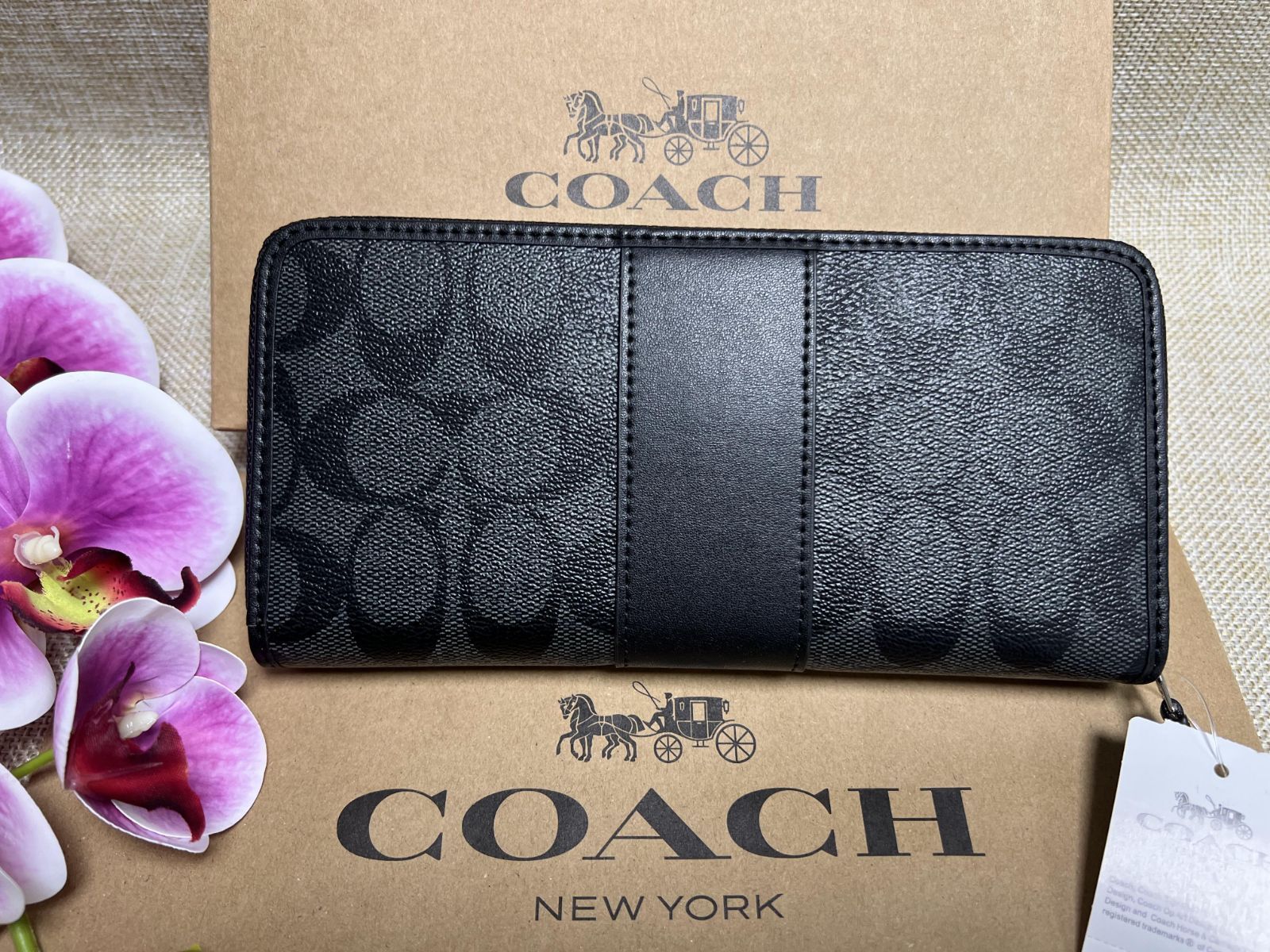 コーチ COACH 長財布 シグネチャー レディース アウトレット