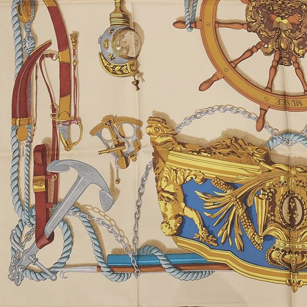 リアル HERMES 広尾店】エルメス カレ90 博物館 MUSEE 大判スカーフ 小物
