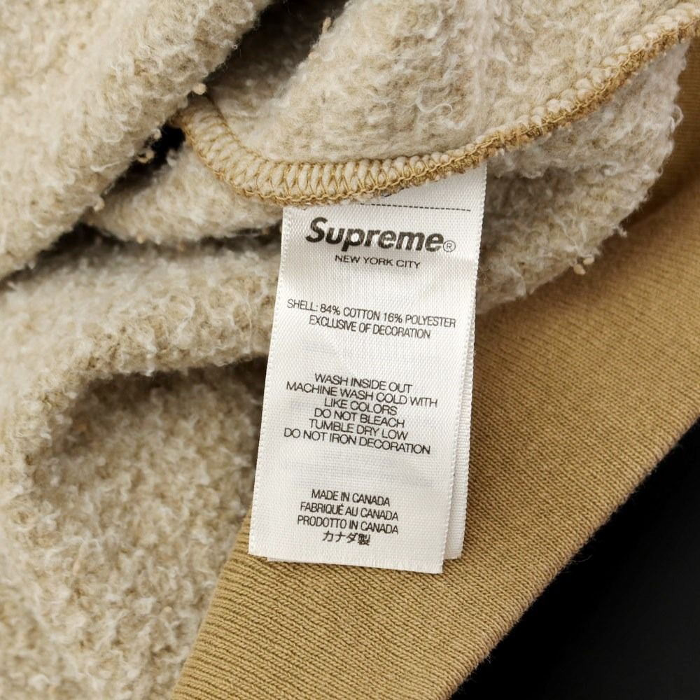 シュプリーム Supreme 2023年春夏 Overdyed S Logo Hooded Sweatshirt オーバーダイ スウェット パーカー タン【サイズM】【メンズ】