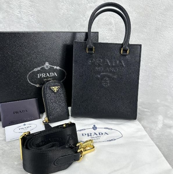 【新品 箱付き✨】PRADA プラダ Saffiano レザー トートバッグ ★24時間以内発送