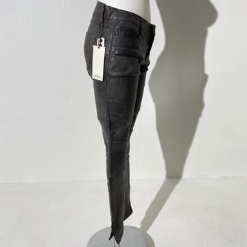 訳アリ品』ZARA ザラ レザーパンツ 合皮 無地 ブラウン XS RP D5