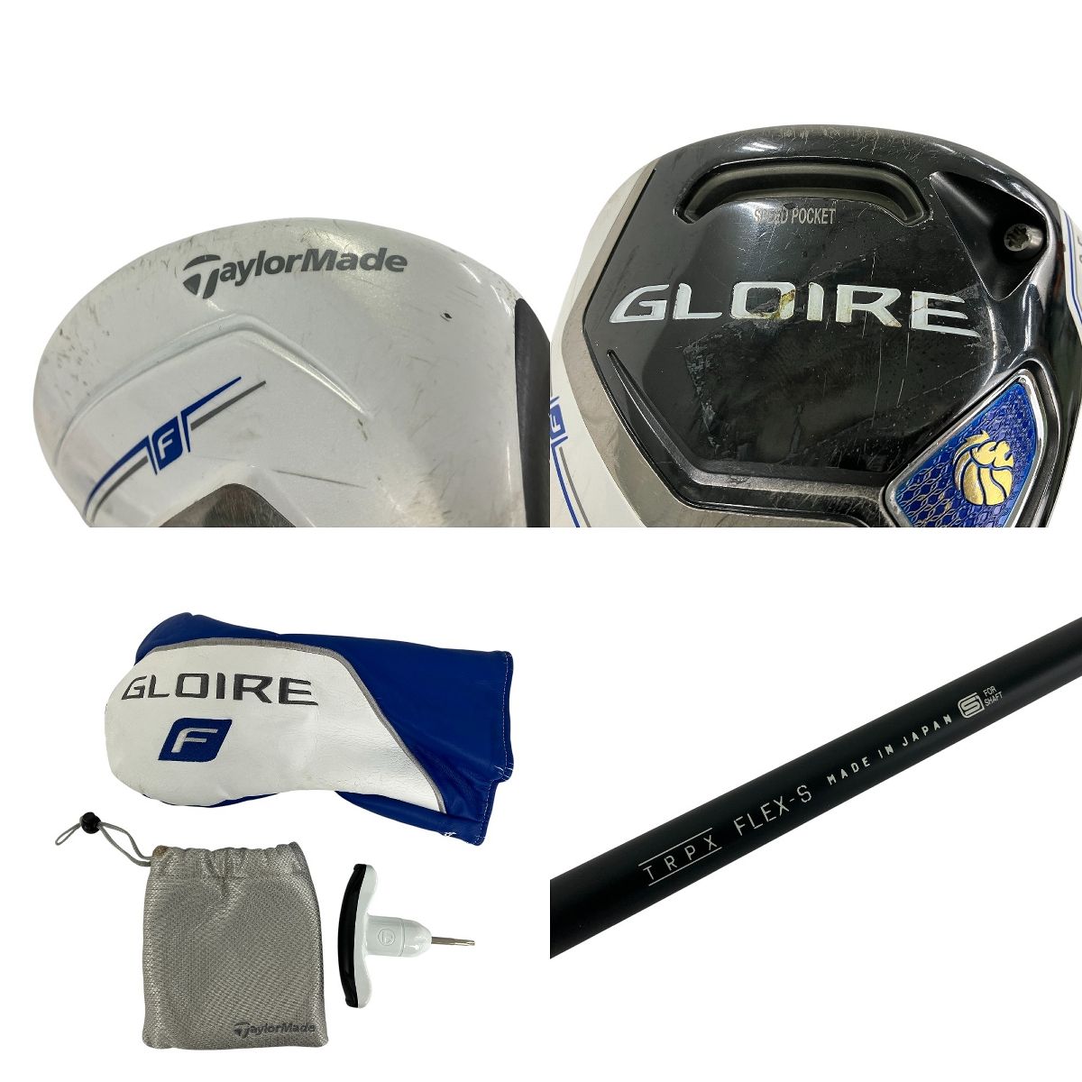 【中古】TaylorMade GLOIRE 9.5 ヘッド TaylorMade GLOIRE 9.5 ドライバー trpx Air S 46インチ 中古