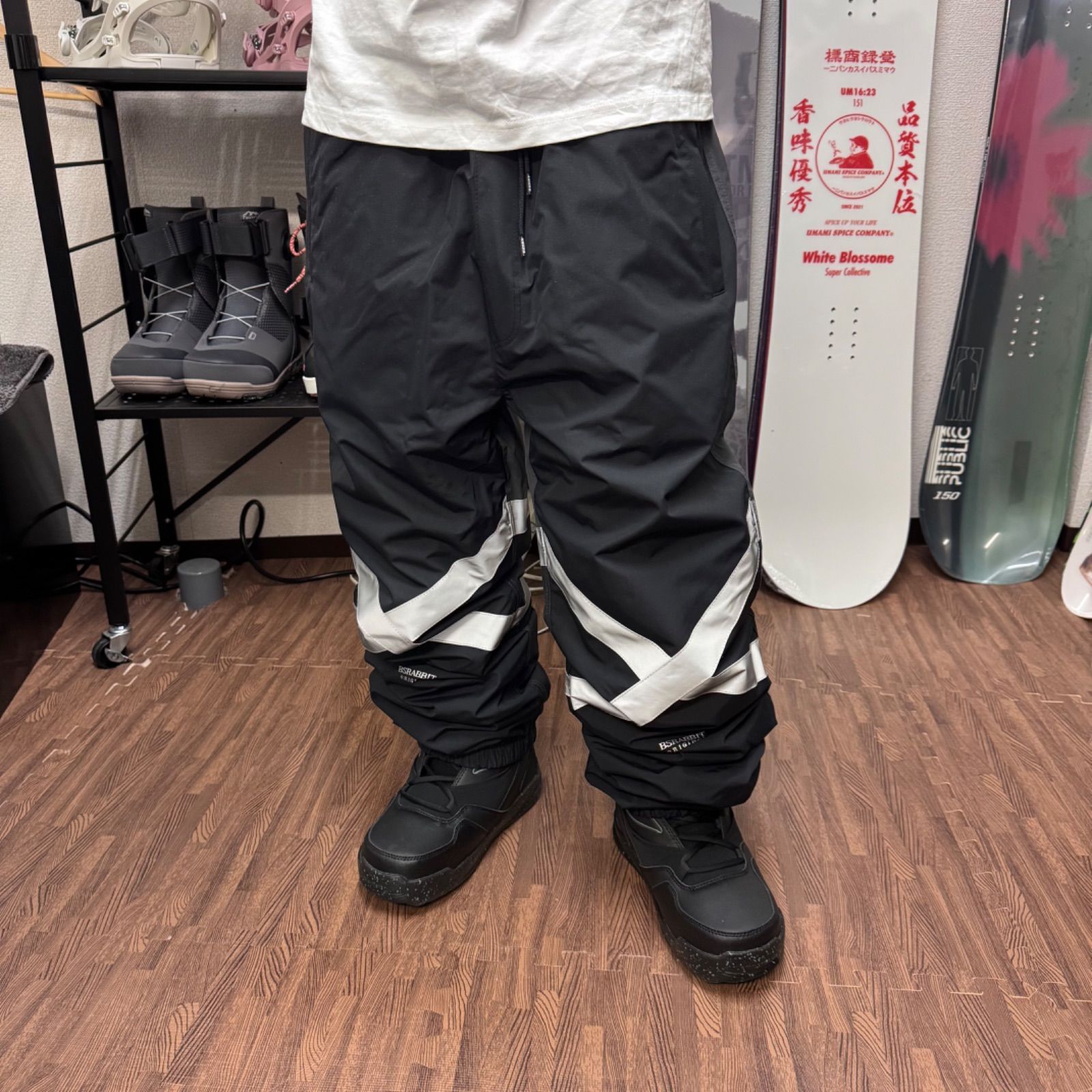 23-24 BSRABBIT ORIGINAL POT-X REFLECTIVE JOGGER PANTS BLACK