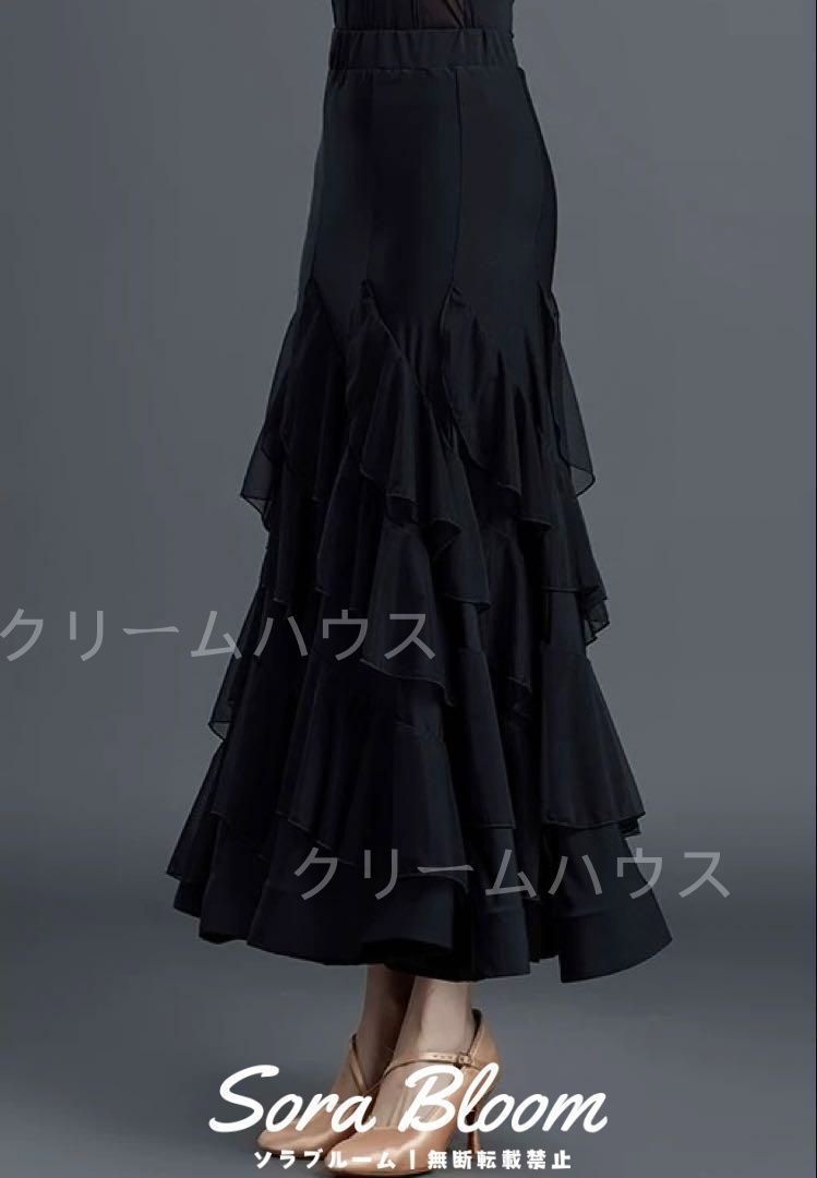 練習着ロングスカート♪スタンダード&ラテン兼用スカート✨ 新品未使用練習着ロングスカート♪スタンダード&ラテン兼用
