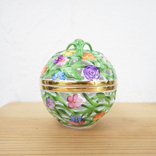 HEREND ヘレンド ファンタジー 透かし ボンボン入れ ボンボニエール 小物 Herend - ☆再お値下げ☆ヘレンド ファンタジー 透かしボンボン