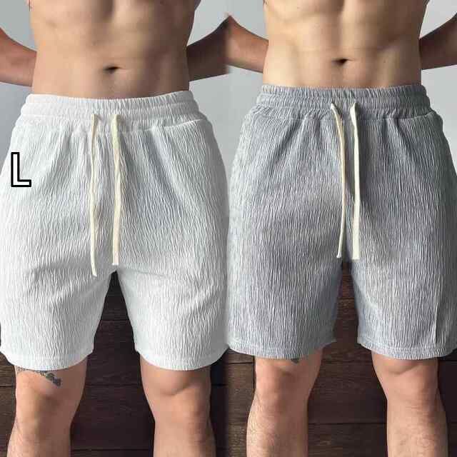 [L]メンズ ファッション 服 男性用 オシャレ シンプル 大人 かっこいい 大きいサイズ ストリート 紳士服 アメリカン ファッション 筋トレ パンツ 無地 テクスチャ ランニング フィットネス ス