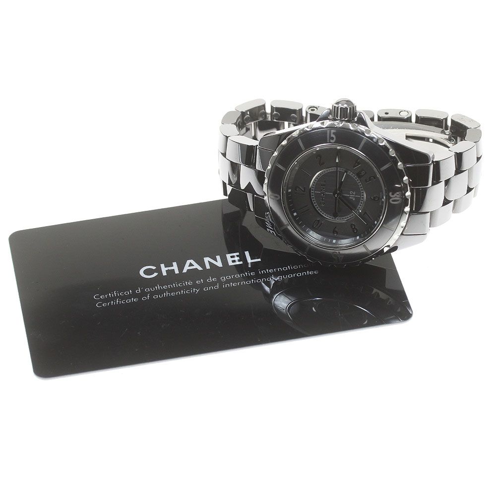 CHANEL J12 レディース レア 腕時計 クロマティック H2978 シャネル CHANEL J12 クロマティック 33MM H2978 ガンメタリック