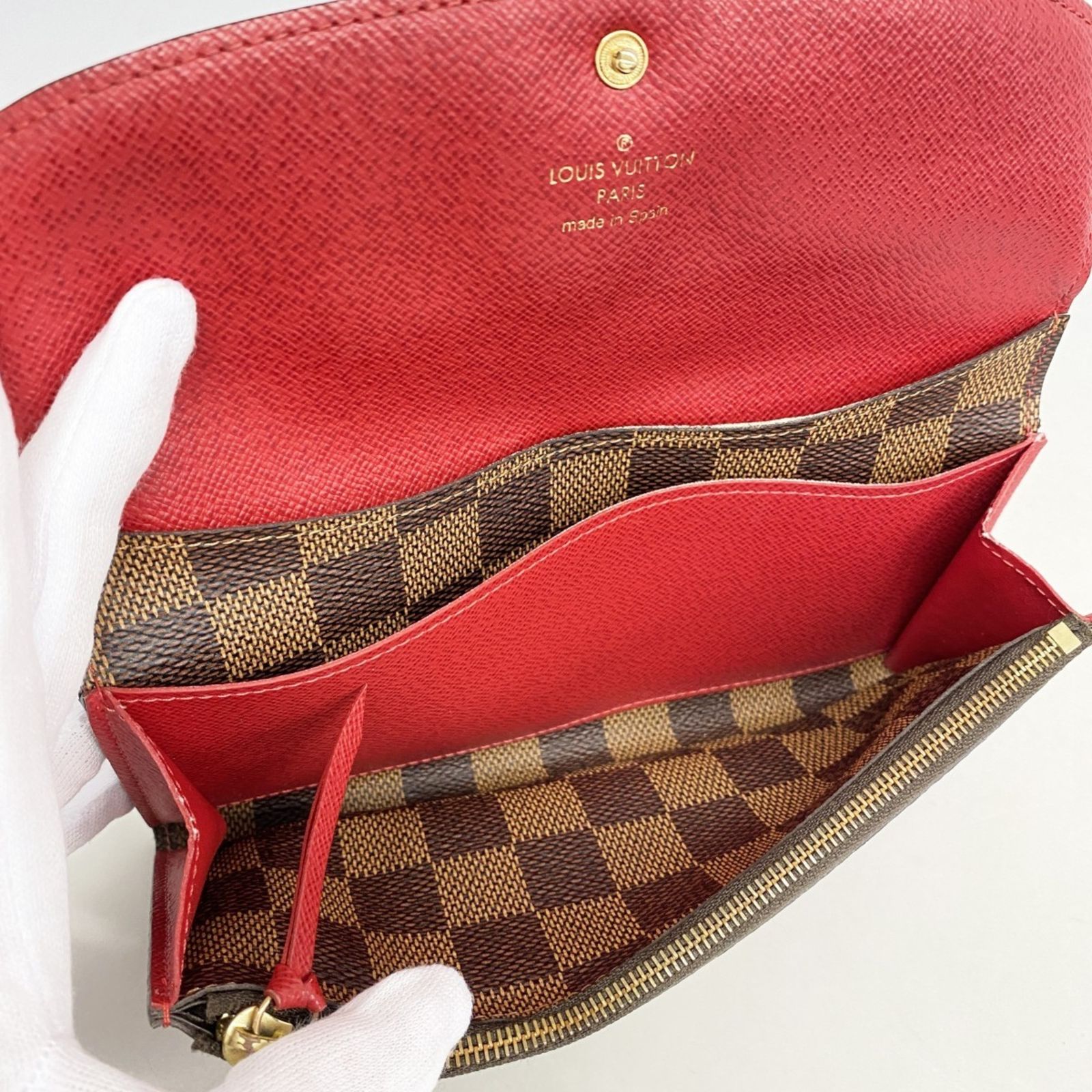 LOUIS VUITTON ルイヴィトン ダミエ ポルトフォイユ エミリー 長
