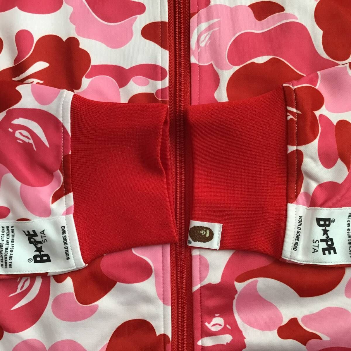 ABC camo Pink JERSEY Track Jacket Lサイズ a bathing ape BAPE STA