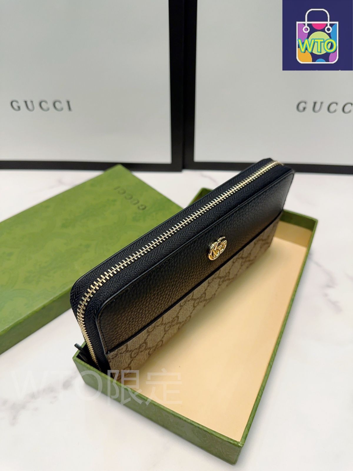 今日特価】Gucci グッチ シングルジッパーミニハンドバッグ 表