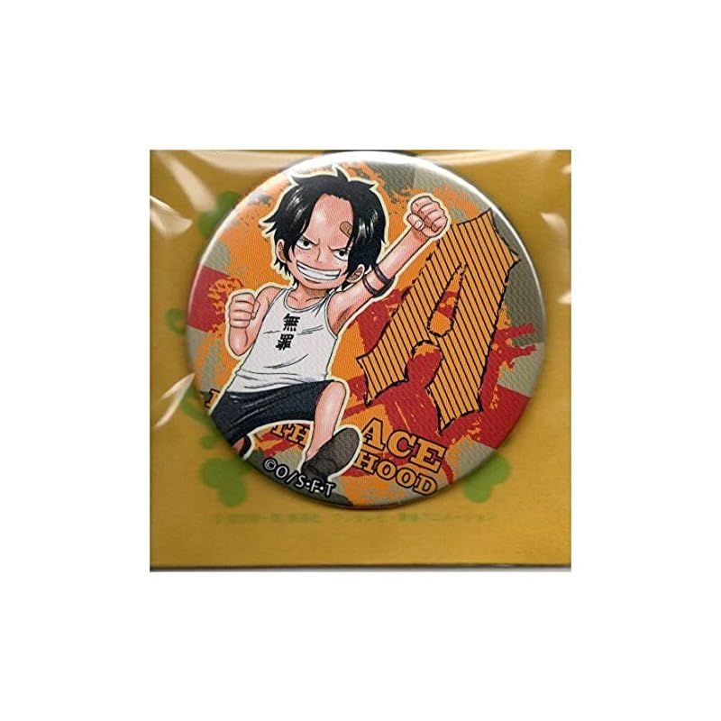 缶バッジ ワンピース 輩缶バッジ YELLOW 麦わらストア ポートガス・D・エース