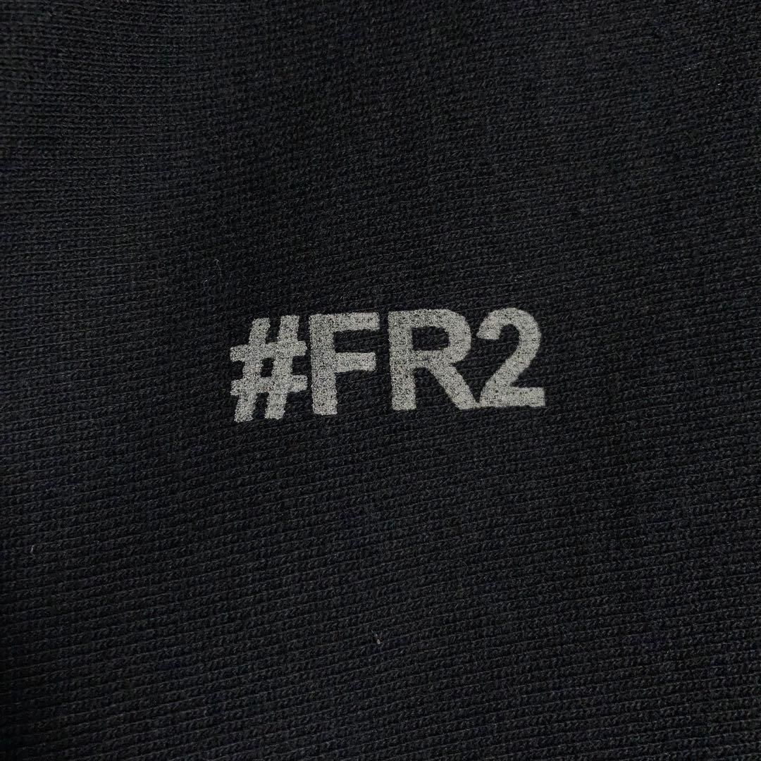 美品 2XL】FR2 エレガンスサプール コラボ パーカー 黒 赤