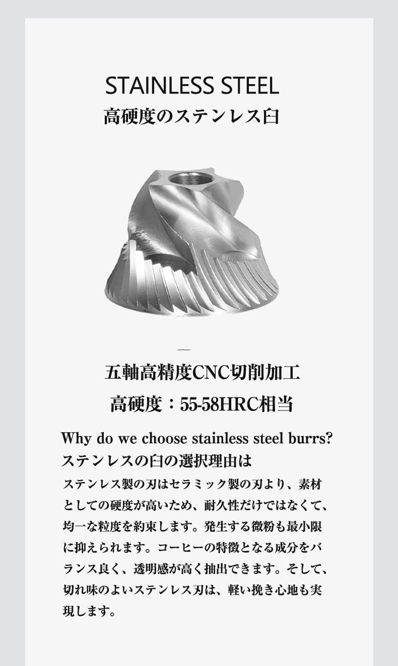 清掃しやすい 手挽きコーヒーミル