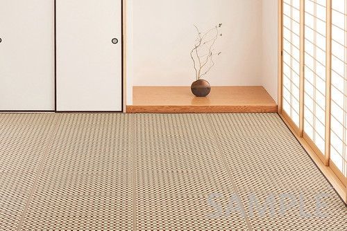 洗えるい草風カーペット