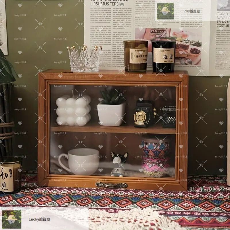 昭和レトロ 木製卓上収納棚｜引き出し付きアンティーク整理ラック 卓上