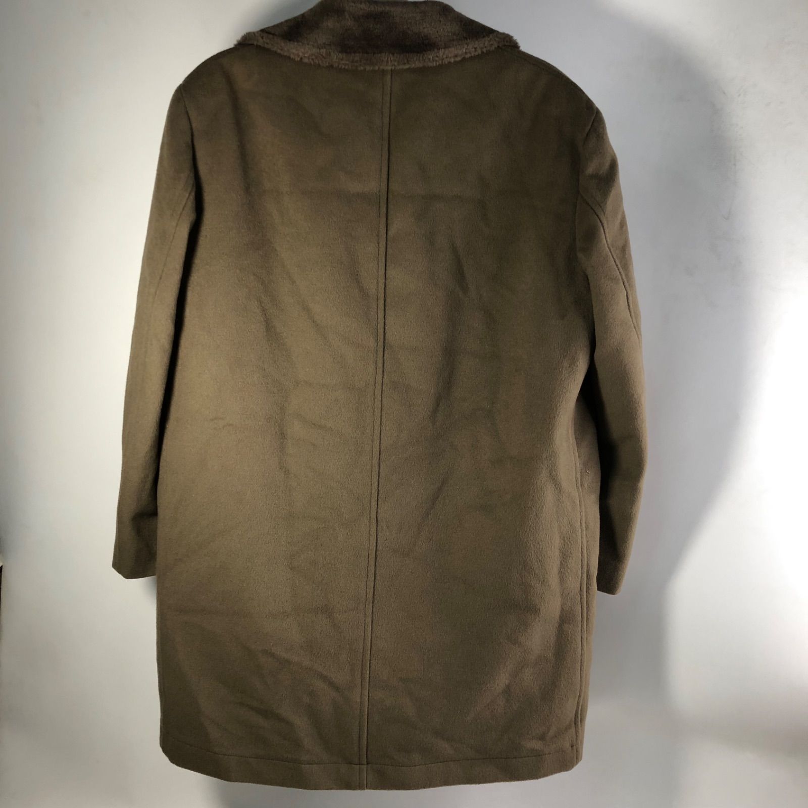 A1001-13-8 BURBERRY バーバリー アウター ビジネスコート ブラウン メンズ 冬服 着丈85cm 身幅55cm 肩幅47cm