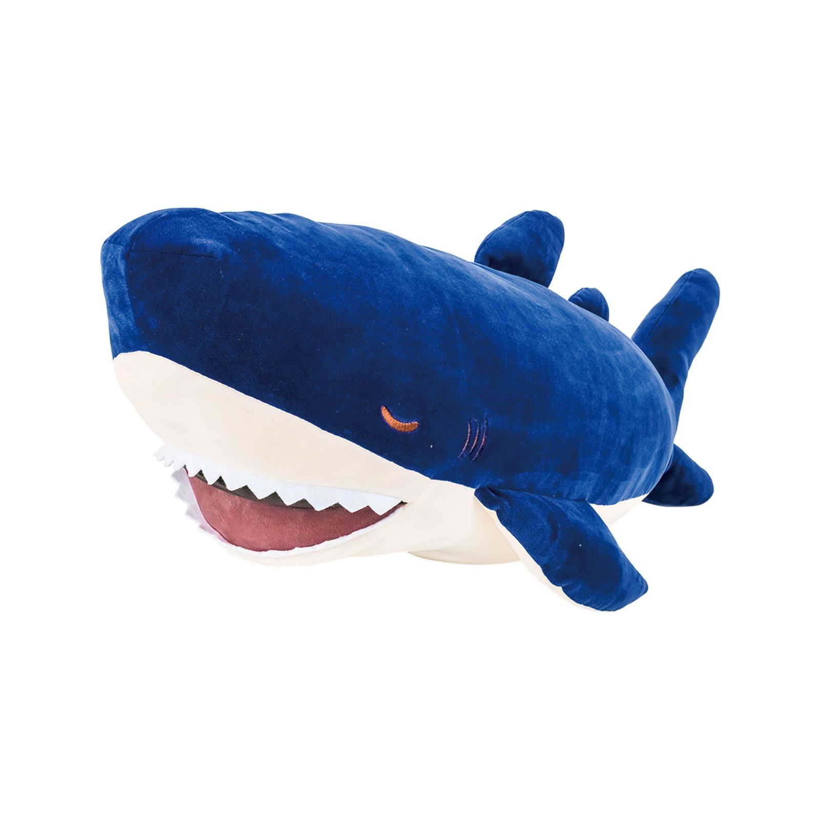 【人気商品】68842-63 もちもち ふわふわ 全長約35cm サメのザップ かむかむズ ムねむねむアニマルズ ボルスタークッション りぶはあと