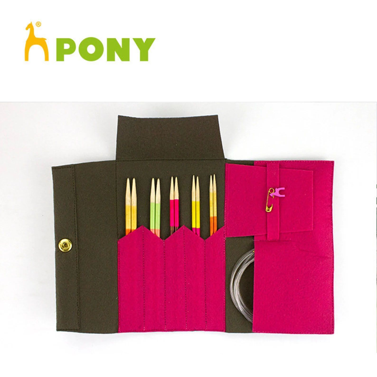 PONY FLAIR 付け替え輪針セット14cm/3mm〜5mm