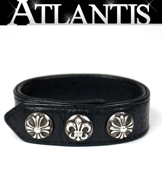 限定品□ Chrome Hearts ハートボタン3ボタン 2スナップ □ クロム