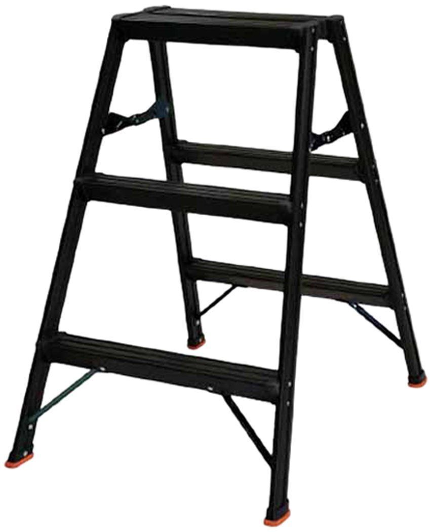 数量 黒 高強度型 TSAF-3-BK 3段 アルミ製踏台 TRUSCO トラスコ