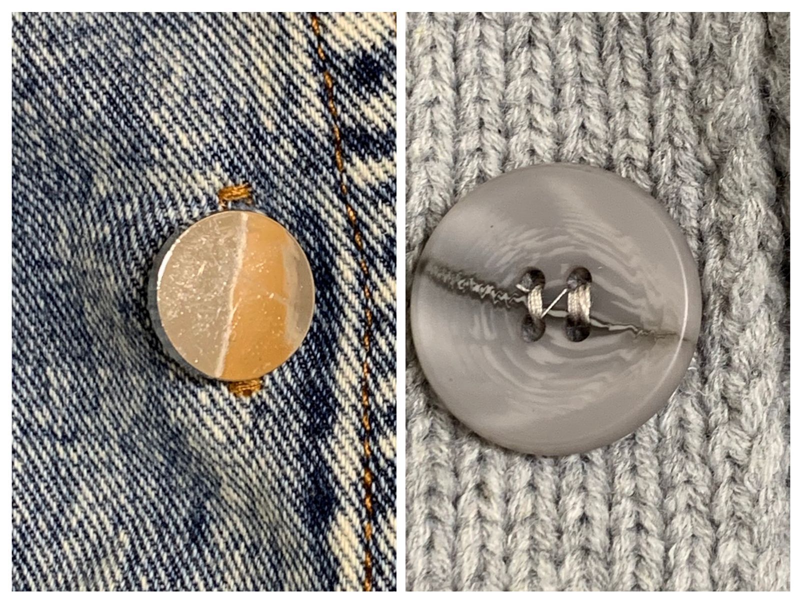 MICALLE MICALLE】ミカーレミカーレ/ニットデニム異素材ドッキング