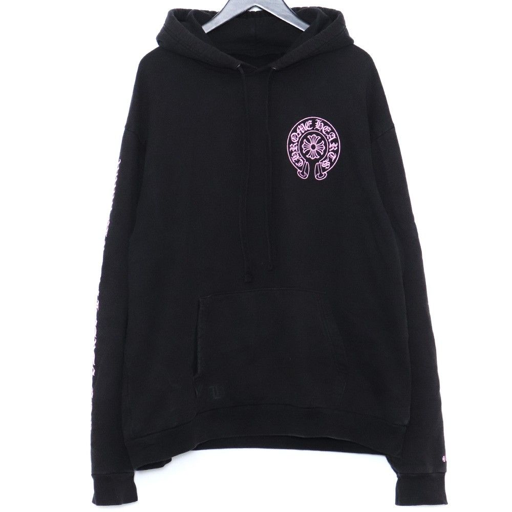 CHROMEHEARTS Pink Horseshoe Pullover Hoodie Lサイズ