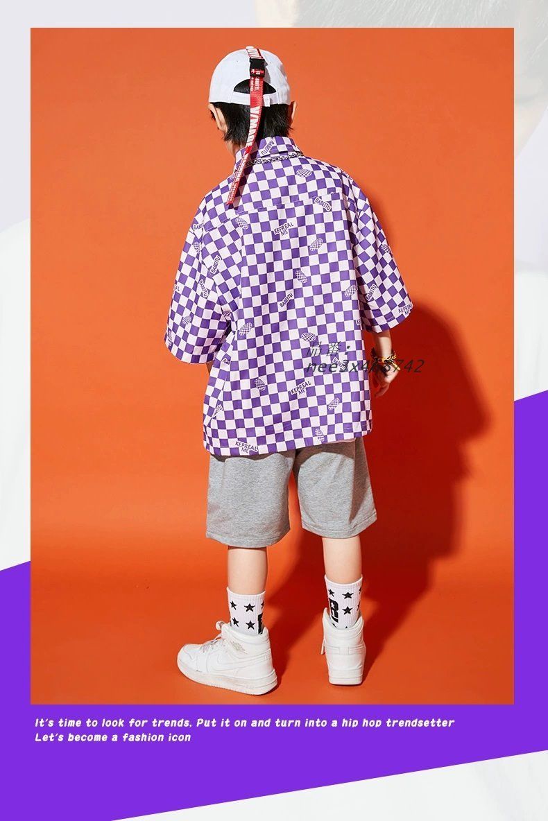 ガールズ 柄シャツ