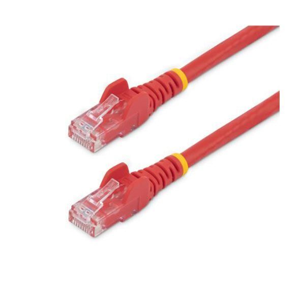 まとめ StarTech.com カテゴリ6 LANケーブル RJ45モールドコネクタ 0.5m レッド N6PATC50CMRD1本 ×5セット
