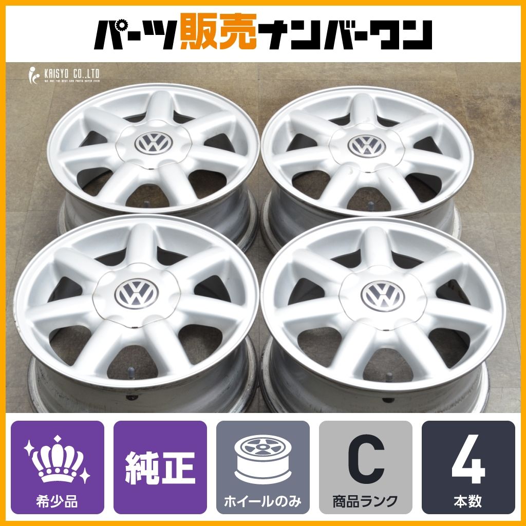 正規品】フォルクスワーゲン ゴルフ 3 純正 14in 6J +45 PCD100 4本 