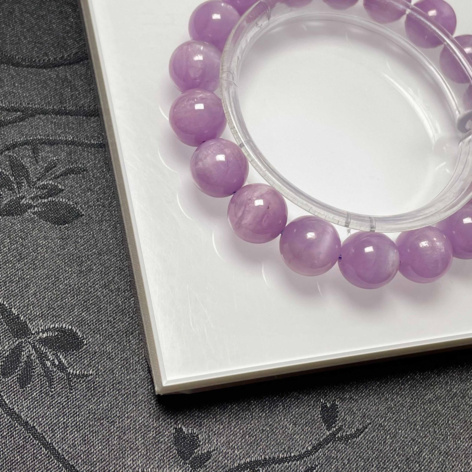 10%OFF 天然美品☆【クンツァイト】☆ブレスレット 天然石B 11.5-11.8 
