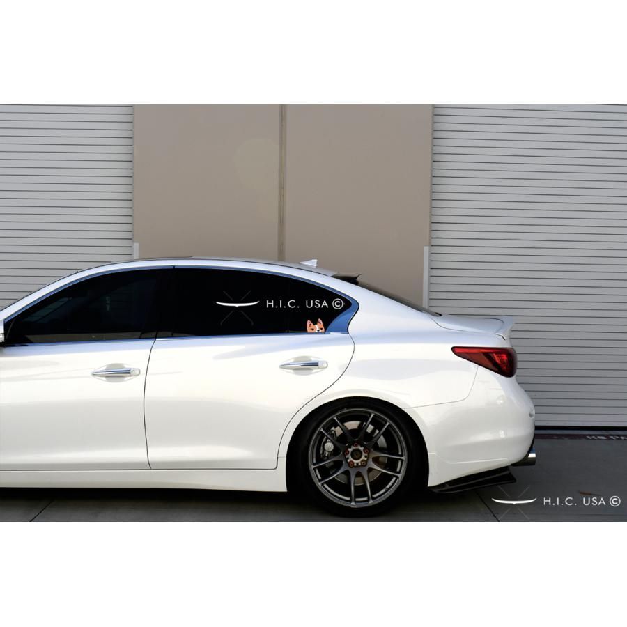 HIC製 V37 スカイライン リア ルーフバイザー スモーク 検