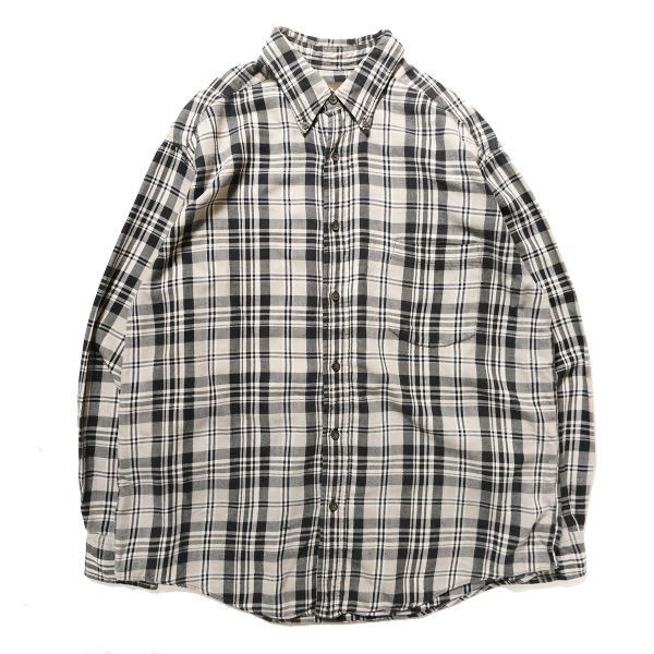 00's JCペニー ST.JOHN'S BAY チェック コットン ヘビーネルシャツ (L