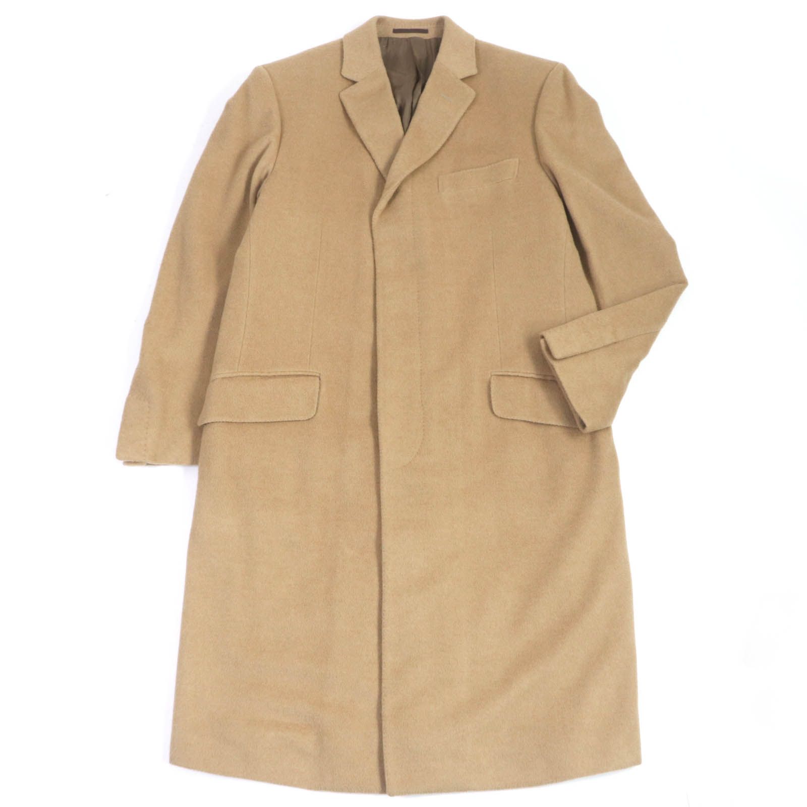 dunhillダンヒル ウールキャメル ブレンド ストラップド キモノコート dunhillダンヒル ウールキャメル ブレンド ストラップド キモノコート