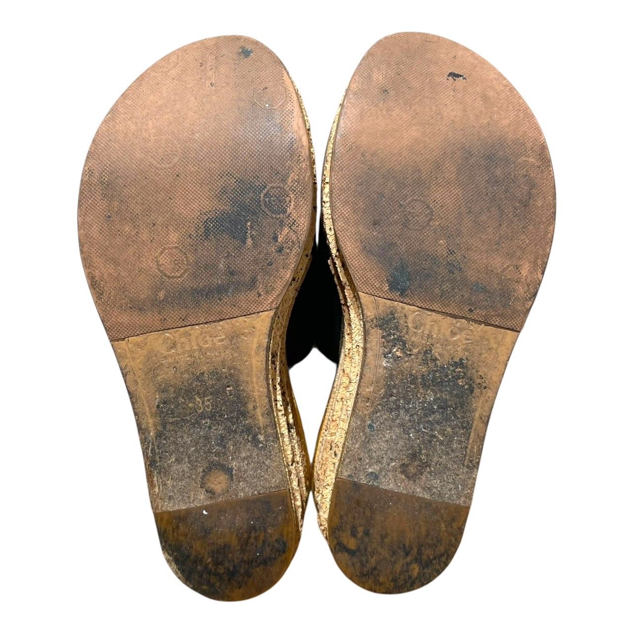 Chloe (クロエ) CH24561 ウェッジソールサンダル レディース ブラック