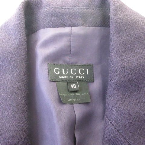 グッチ GUCCI テーラードジャケット ゴールド 釦 シングル パープル 紫 WWW_OLIVIERBERNSTEIN_COM