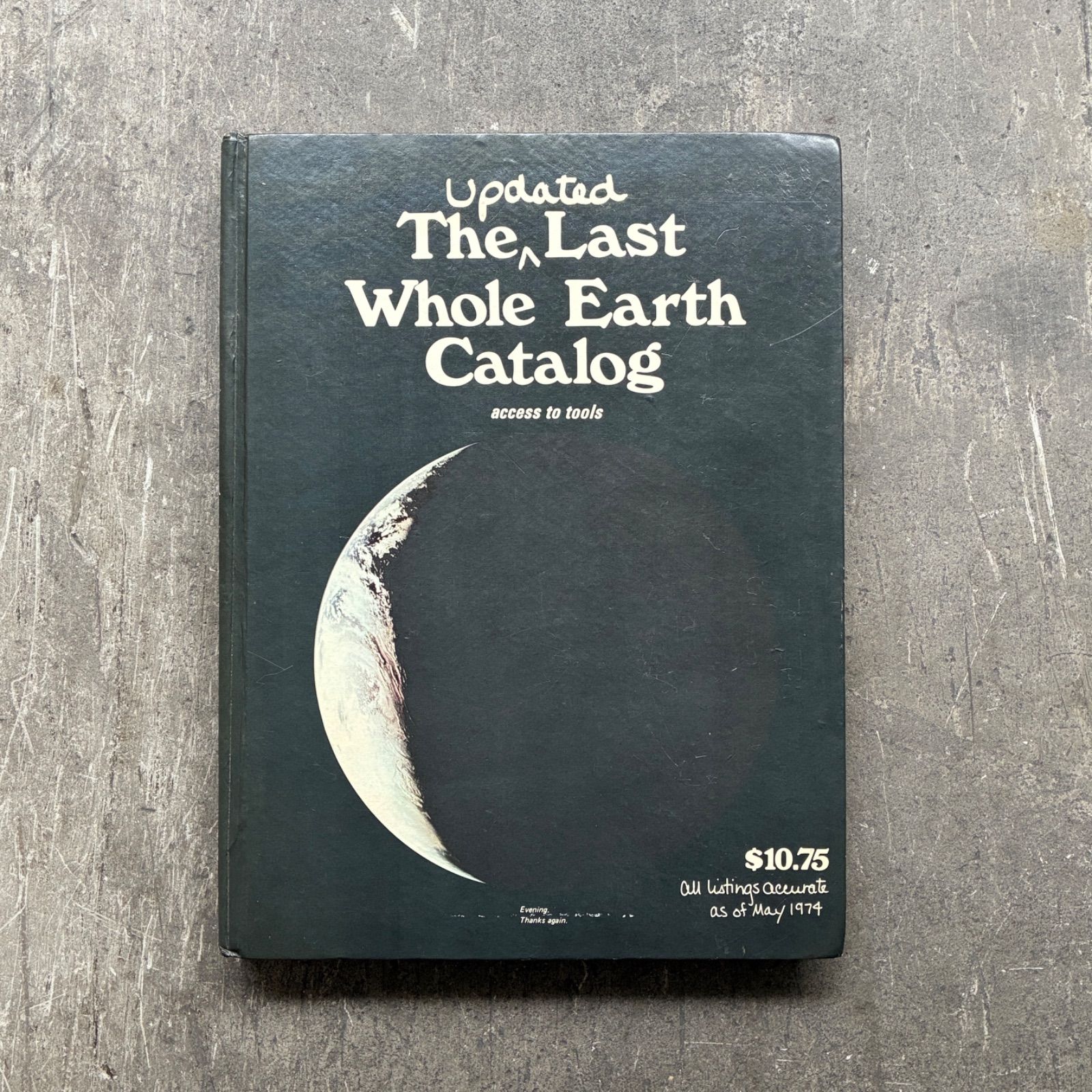 Whole Earth Epilog ハードカバー版 1974年 洋書 【公式通販】