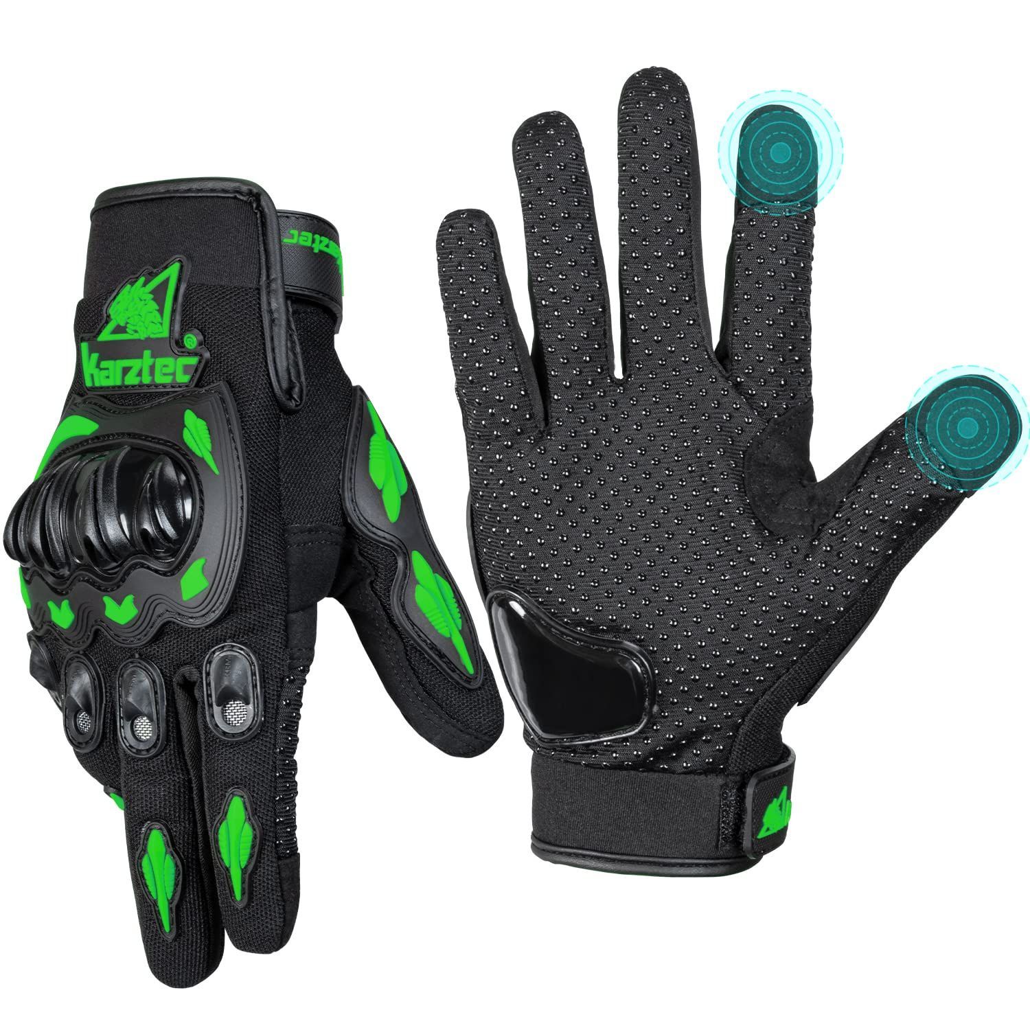 Amison バイクグローブ オートバイ 手袋 メッシュ 通気 耐衝撃 自転車グローブスマートフォン対応 タッチパネル対応 サイクルグローブ 春夏秋オートバイ サイクル 登山 男女兼用