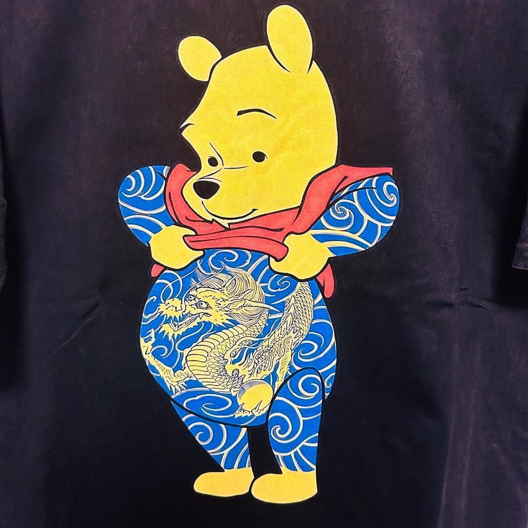 プーさん 刺青 Tシャツ 半袖 春 夏 メンズ 新品 XL 2XL 前衛的