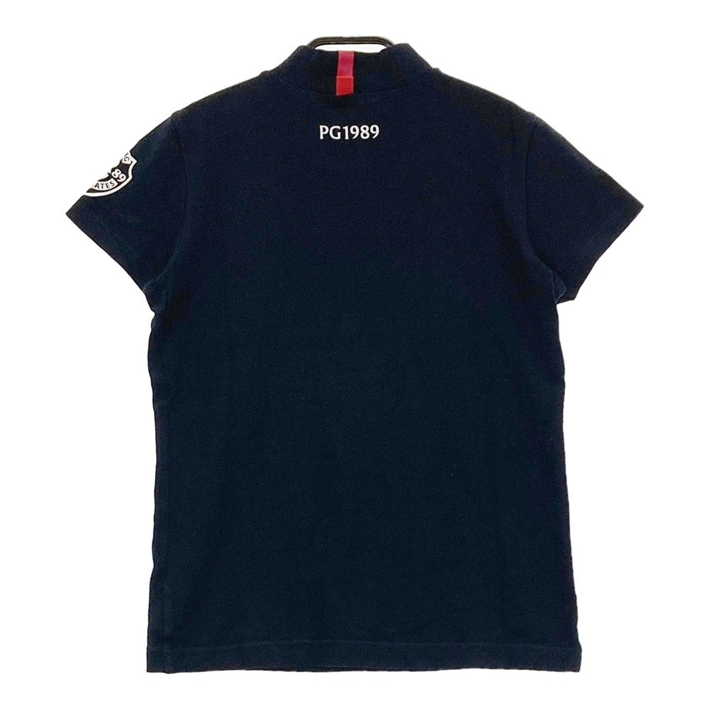 PEARLY GATES パーリーゲイツ モックネック半袖Tシャツ ロゴプリント