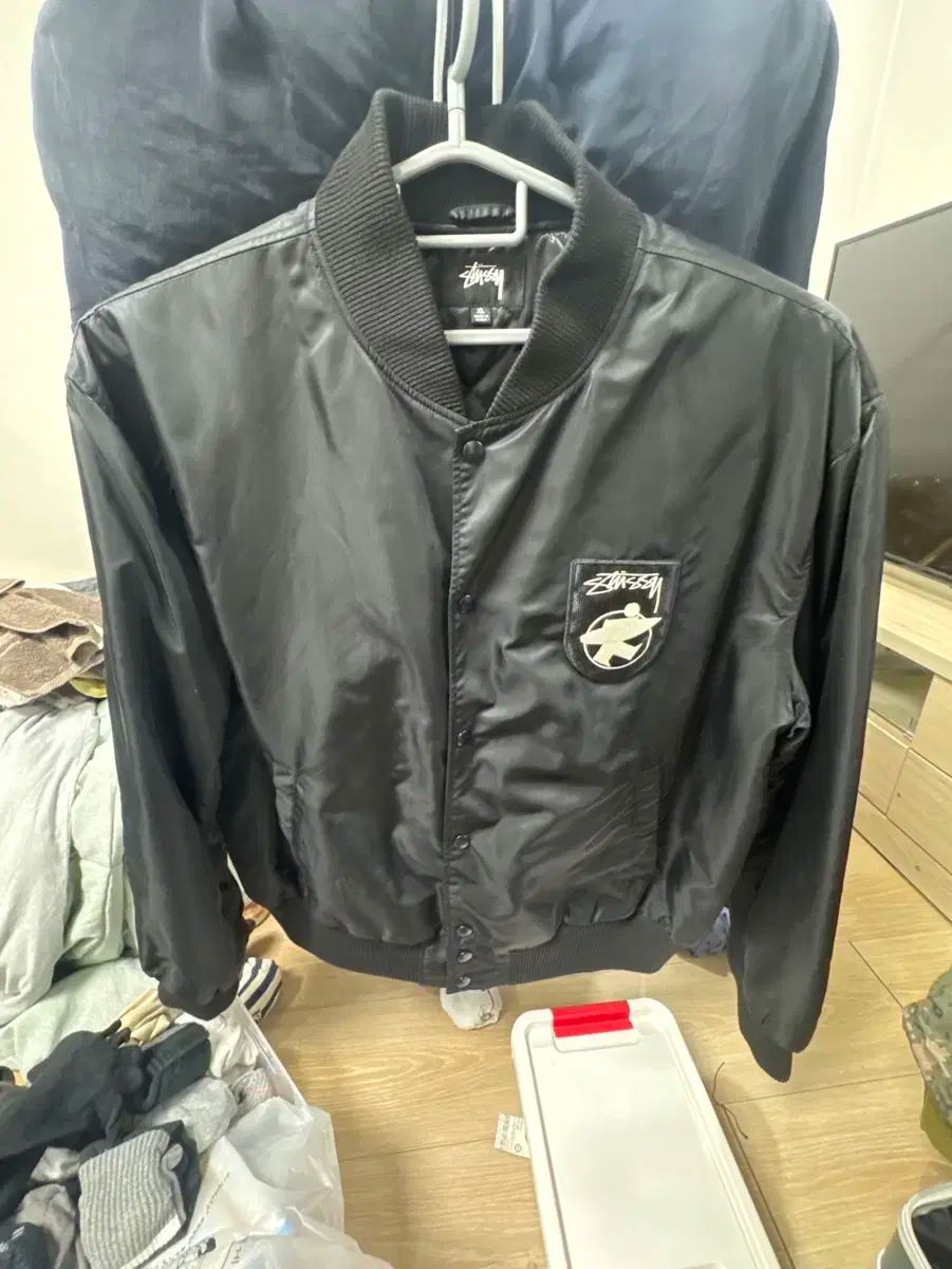 【stussy】サーフマンスタジアムジャケット ☆送料・関税込☆Stussy☆Stussy Surfman Stadium Jacket Black