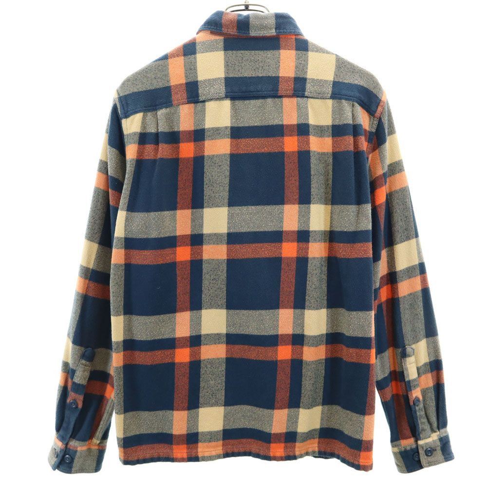 パタゴニア ネルシャツ ブラウン ブルー チェック 長袖 patagonia