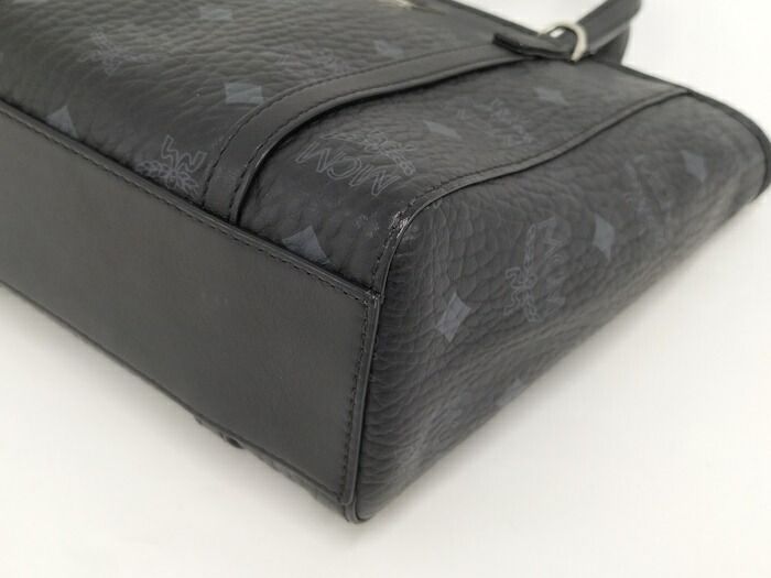MCM ショッパー トップジップ 2WAYハンドバッグ ヴィセトス レザー  