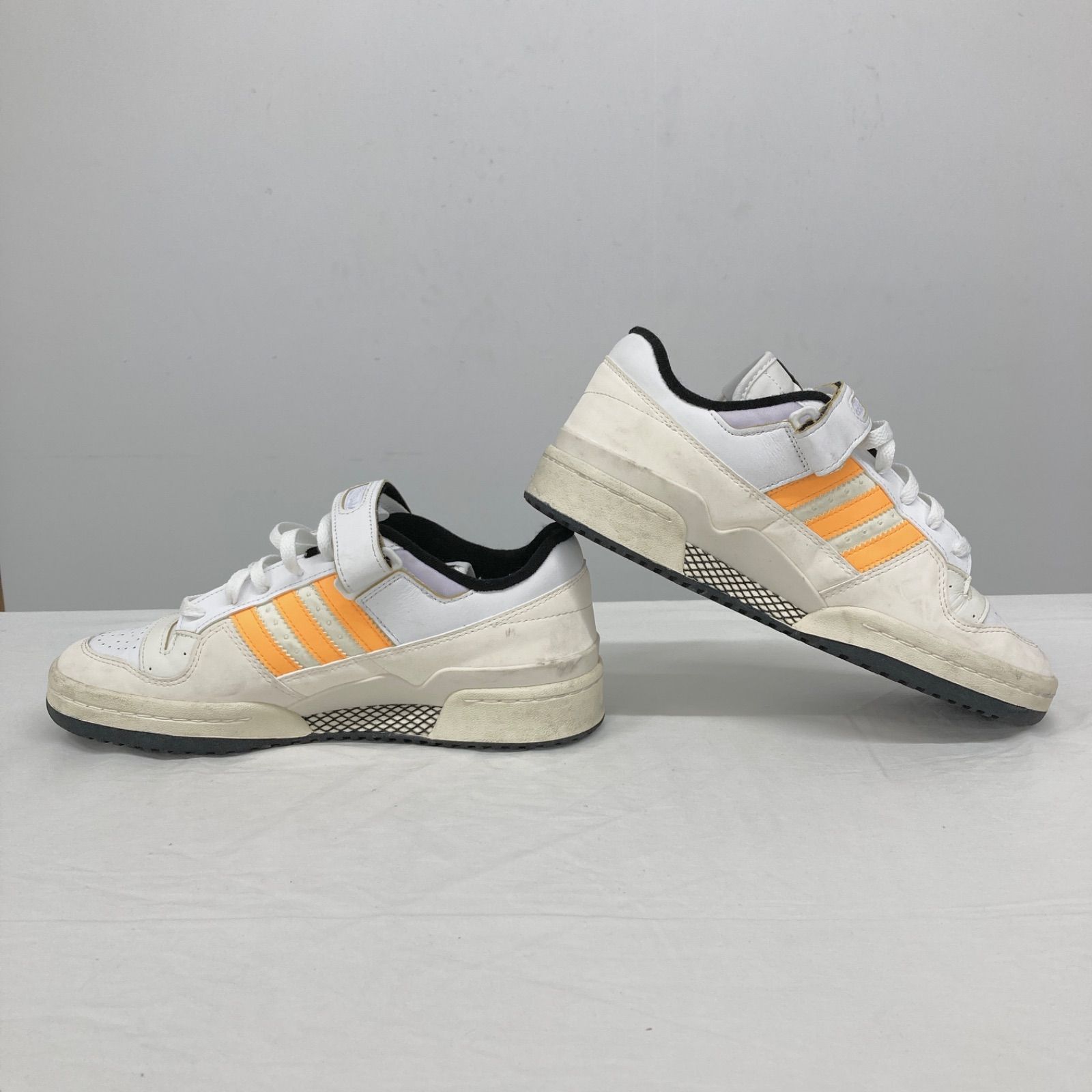 スニーカー adidas superstar アディダス 白 オレンジ スーパースター