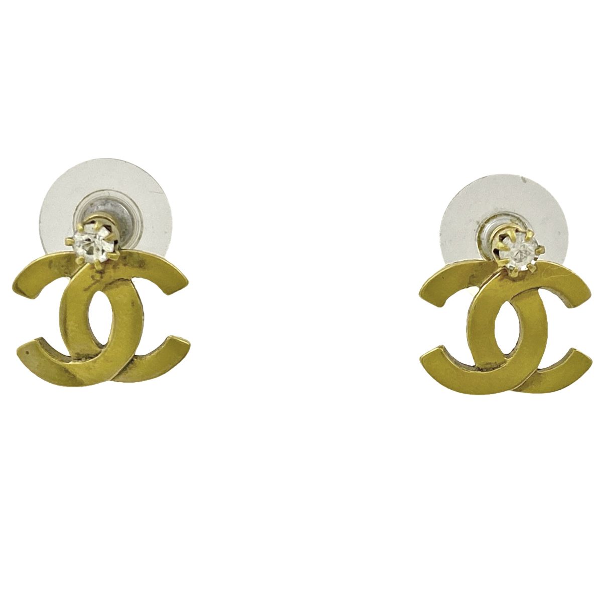 在庫一掃】 シャネル CHANEL ココマーク ピアス ラインストーン ピアス 