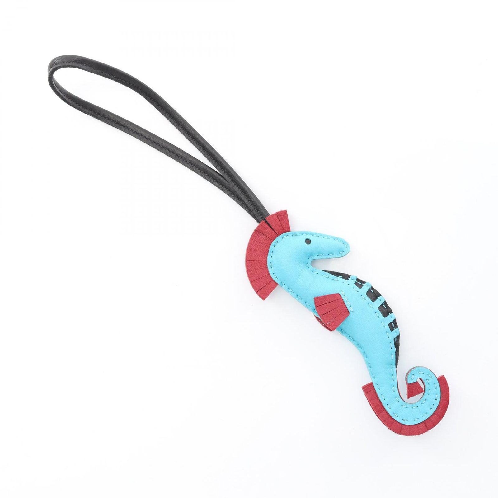 エルメス HERMES チャーム イポ タツノオトシゴ ブルーアズテック ルビー ブルーアズテック ルビー ブラ その他 イポ タツノオトシゴ ブルーアズテック ルビー ブラ